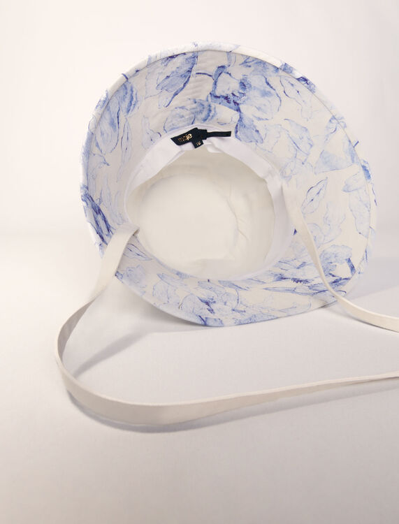 Watercolour themed long bucket hat -  - MAJE