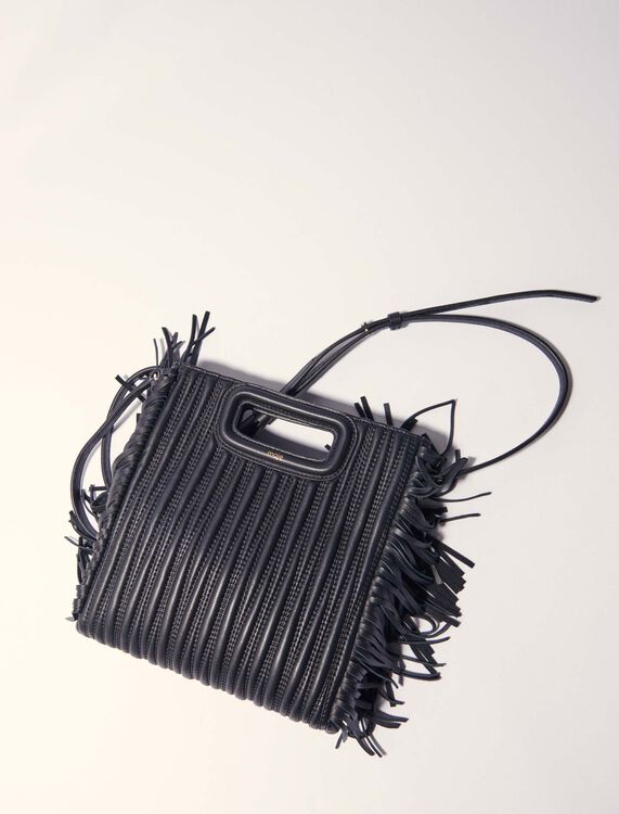 Quilted leather M bag - M Bag - MAJE
