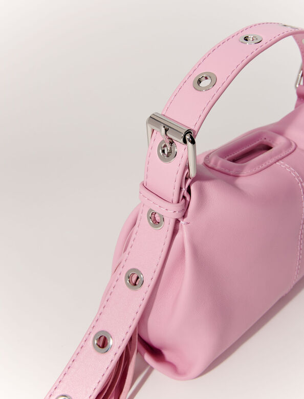 Smooth leather mini Miss M bag : Accessories color Pink