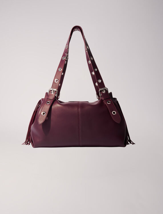 maje : M Bag 顏色 紫红色/BURGUNDY