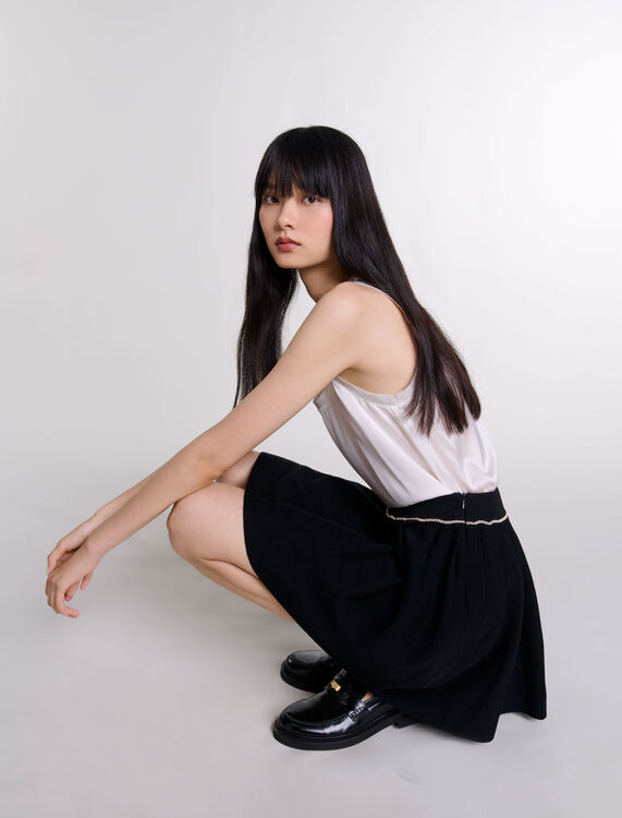 Pleated knit short skirt - Fall-Winter Collection - MAJE