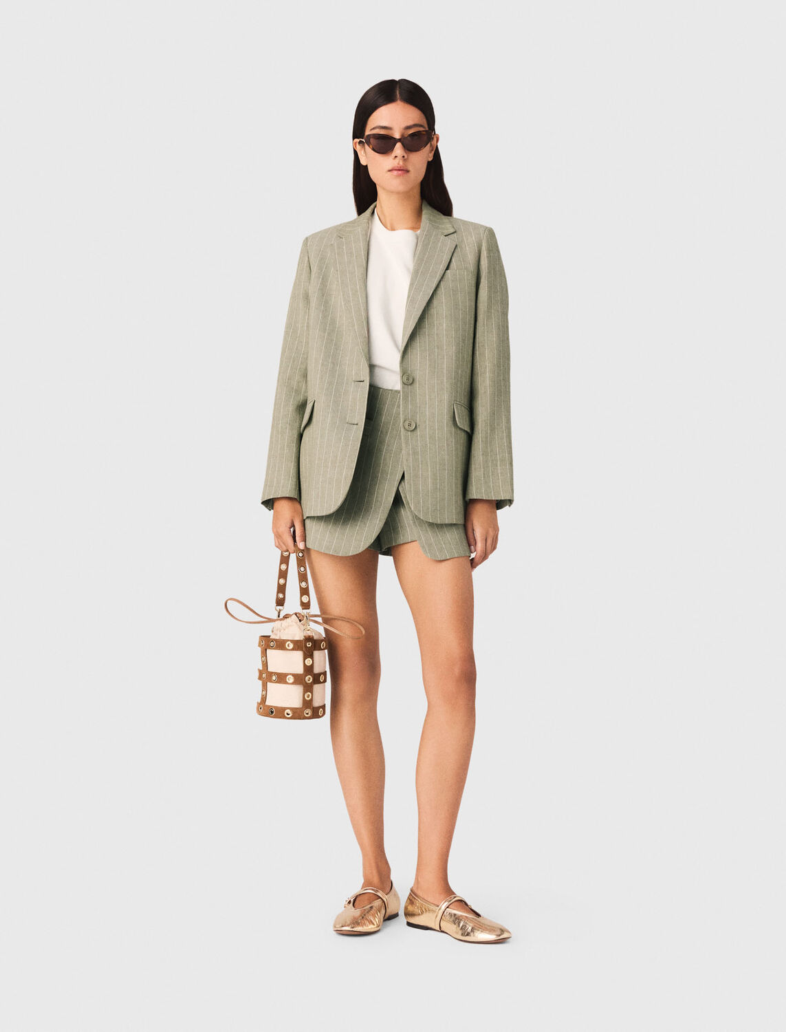 Linen blend suit jacket - Blazers & Jackets - MAJE