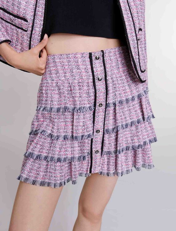 Short tweed skirt -  - MAJE