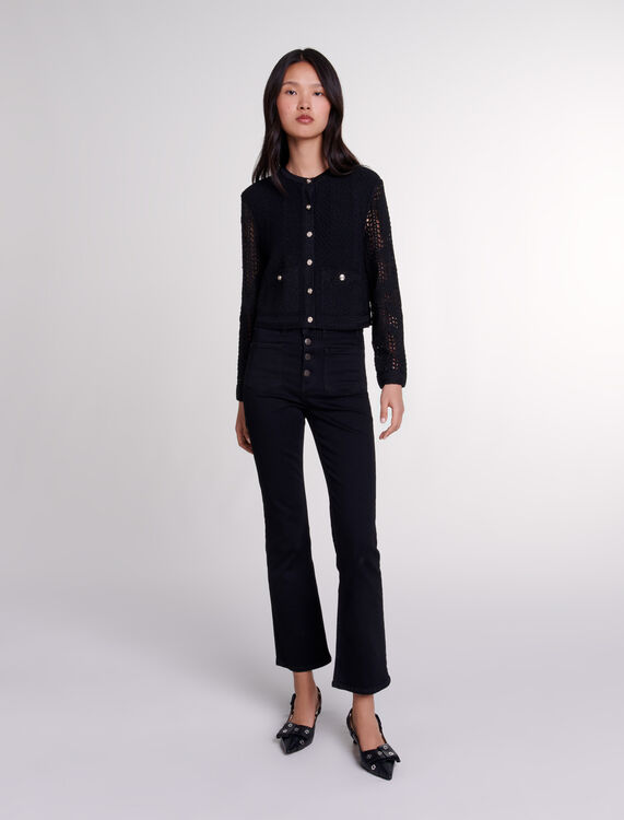 Crochet cardigan : Fall-Winter Collection color Black