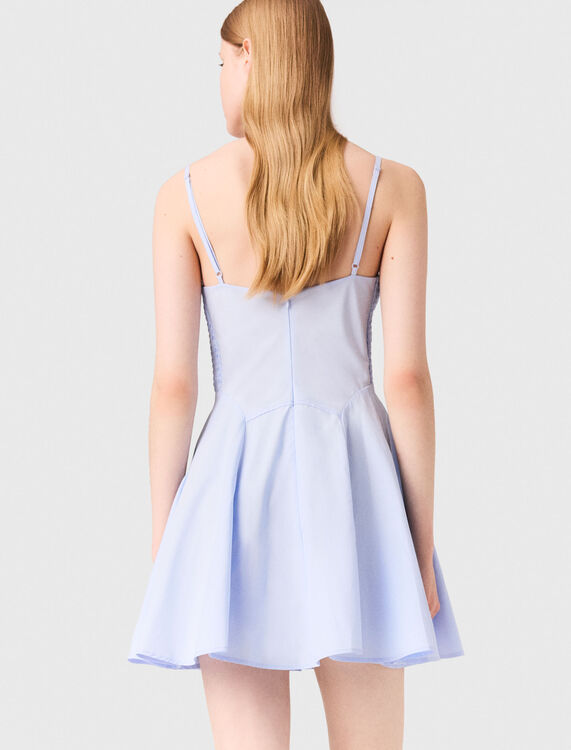Short cotton flared dress - Dresses - MAJE
