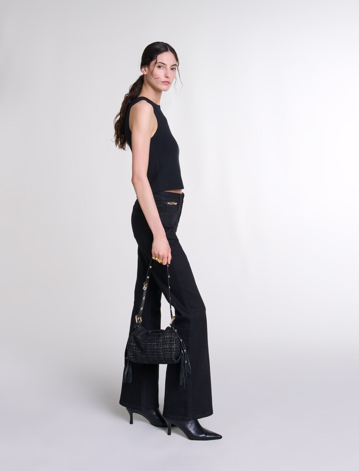Knit crop top - Fall-Winter Collection - MAJE