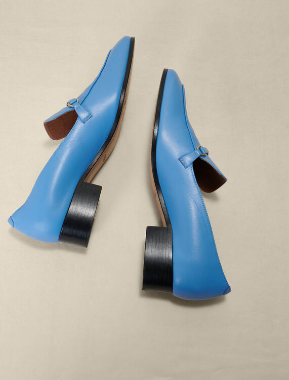 Leather loafers - Sling-Back & Sandals - MAJE