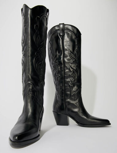maje : Booties & Boots 顏色 黑色/BLACK