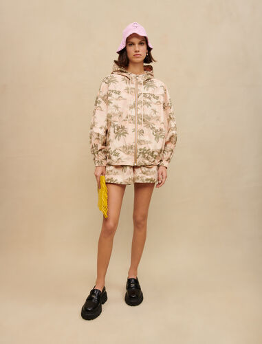 Palm-tree print jacket : Coats & Jackets color Aloha