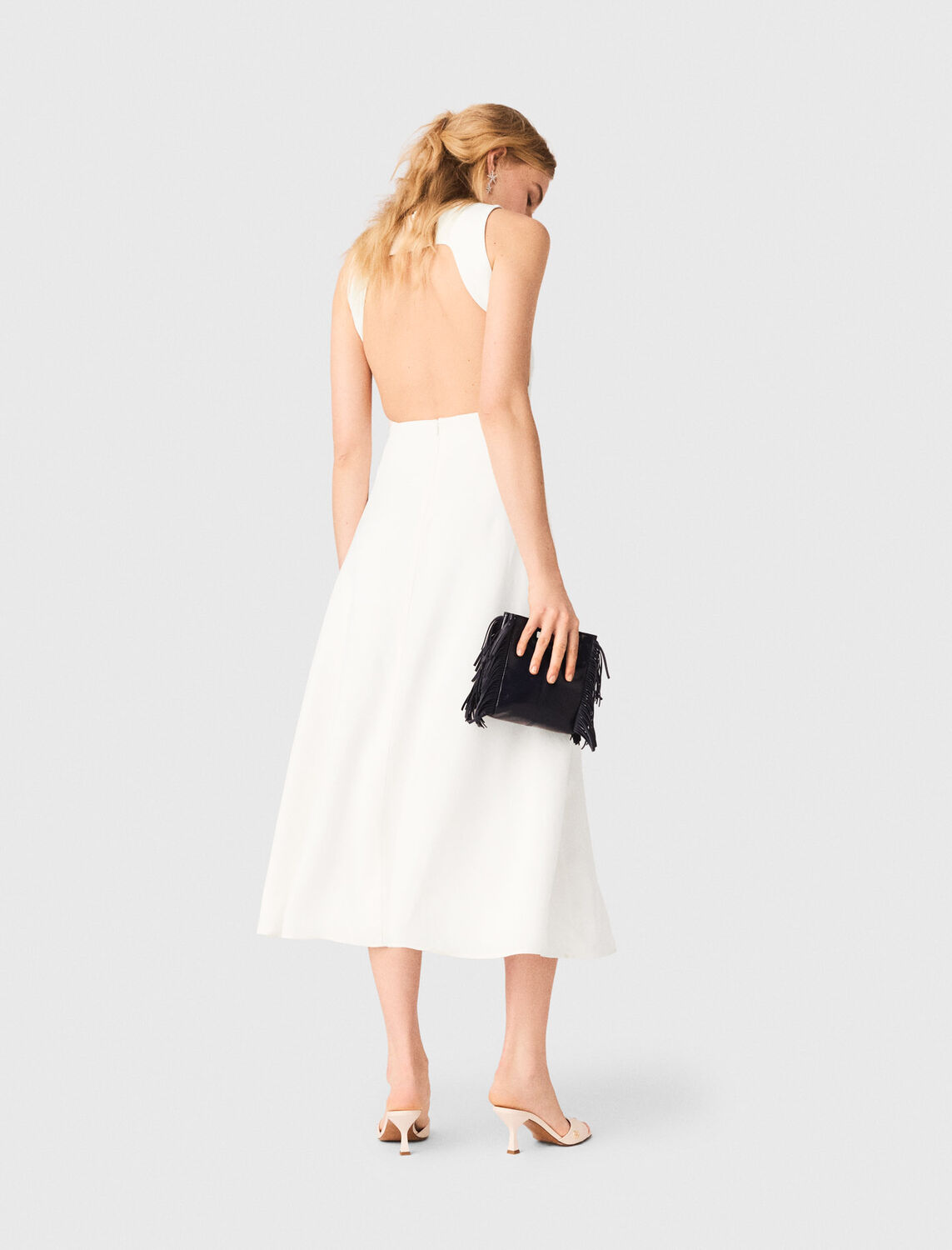 Backless midi dress - Dresses - MAJE