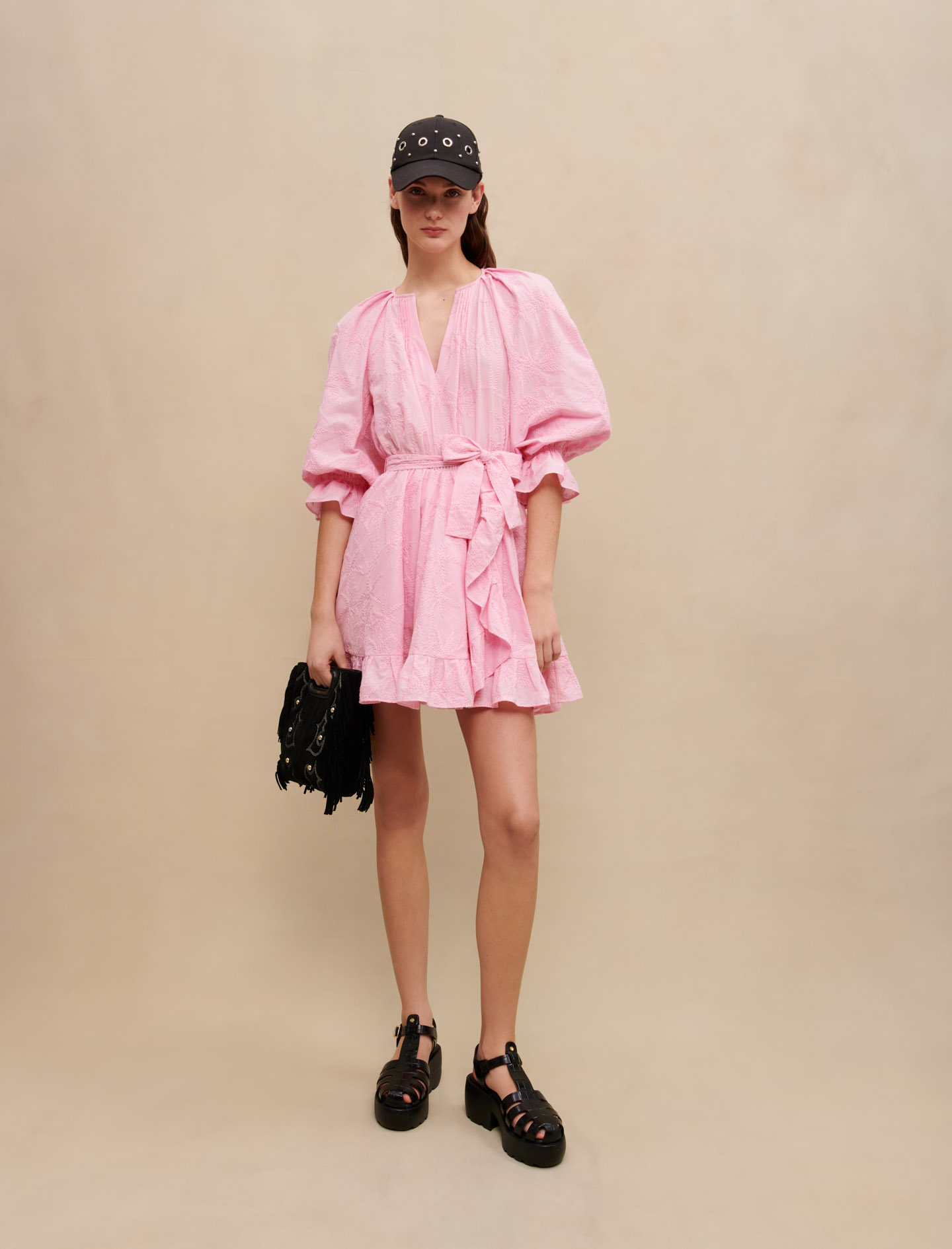 Ruffled mini dress - Dresses - MAJE