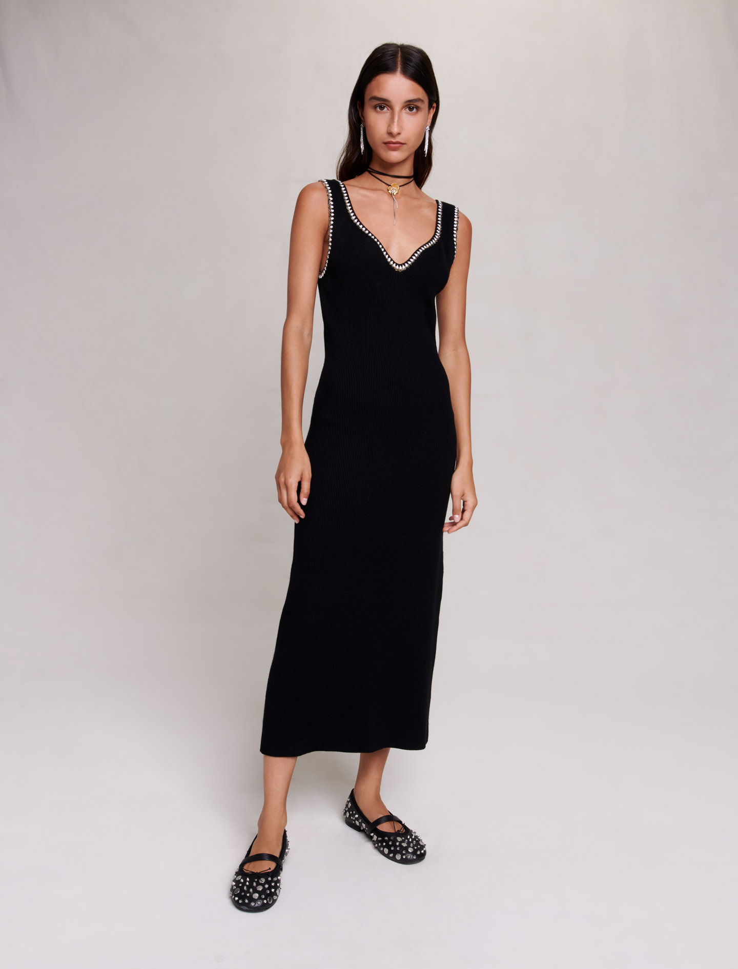 Knit maxi dress - Dresses - MAJE
